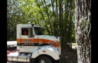 60′ Semi Trailer Truck Stuck In Sharp Curve – And Solution!