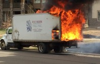 truck on fire