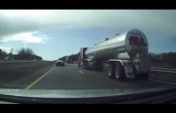 Dash Camera Catches Accident – 3 Car Camero, Semi Truck, Van Crash