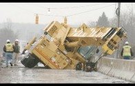 heavy equipment accidents caught on tape, heavy equipment disasters, heavy equipment operator fail