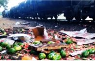 Train Destroys Watermelon Truck