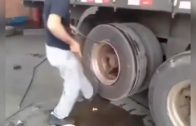 How to fast change tire on a truck