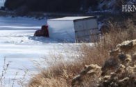 Truck Stuck in Snow Outside Guppy’s