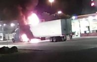 truck on fire