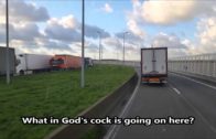 EPIC HUNGARIAN TRUCKER RUNS THE CALAIS MIGRANT GAUNTLET